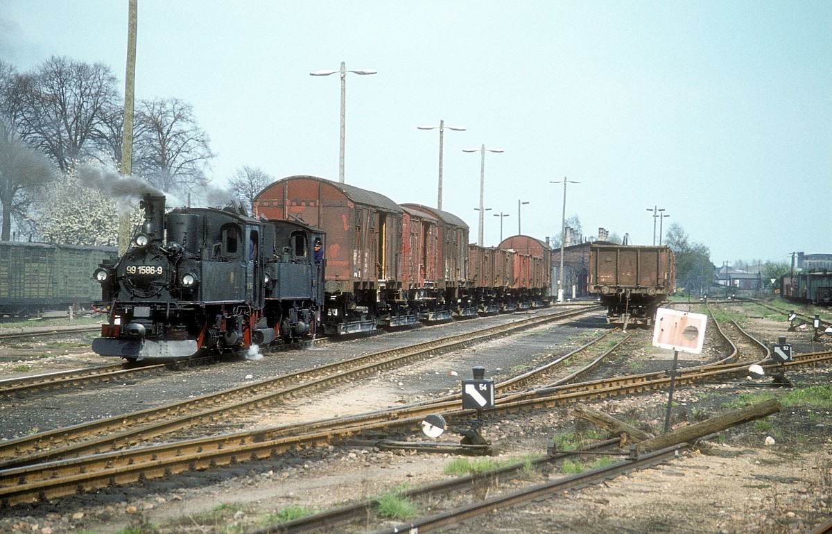 99 1586 + 99 1542  bei Mügeln  01.05.84