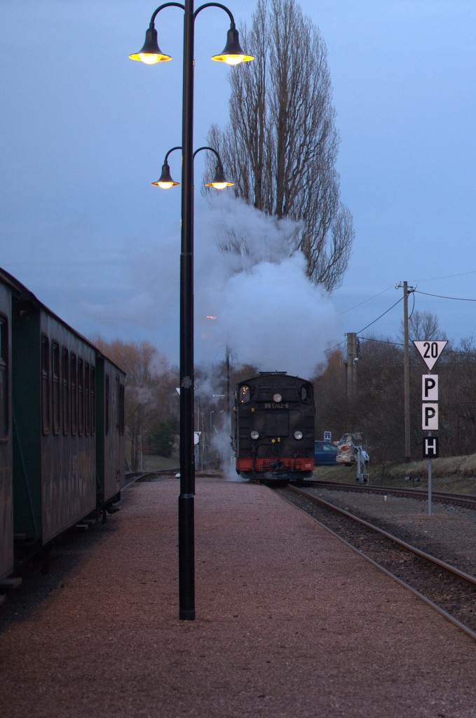 99 1762-6 rangiert in Moritzburg.01.03.2015 17:57 Uhr.
