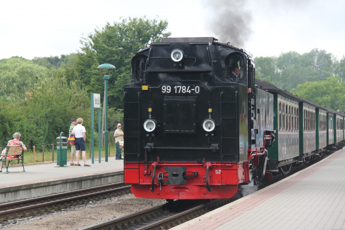 99 1784-0 im Bahnhof Binz am 07.07.2014