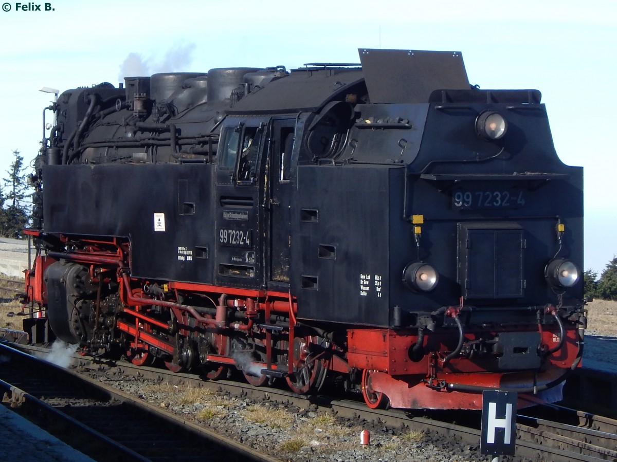 99 7232-4 der HSB auf dem Brocken am 28.10.2015