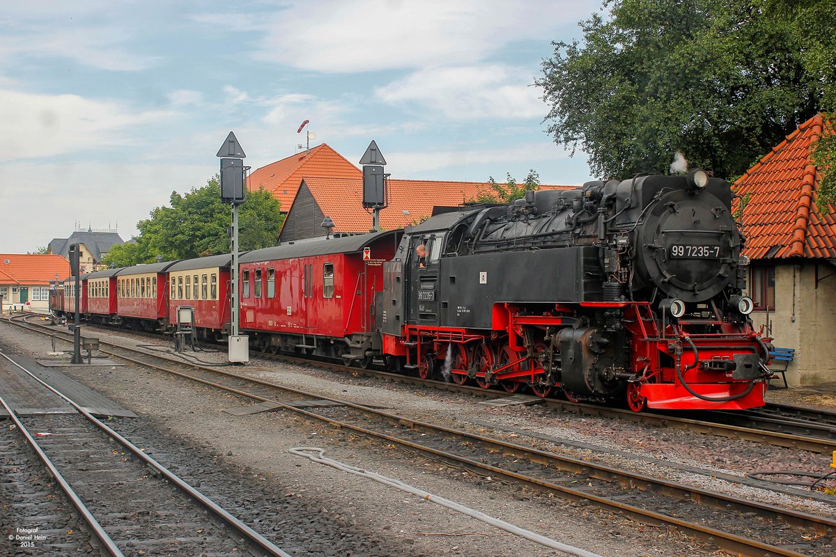 99 7235-7 HSB in Wernigerode, am 07.07.2015.