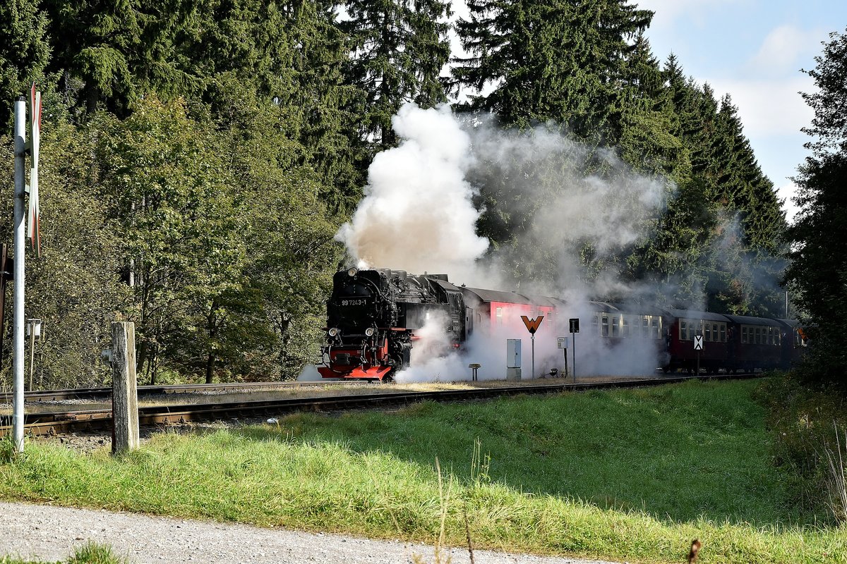 99 7243-1 bei Drei Annen Hohne am 16.9.2017