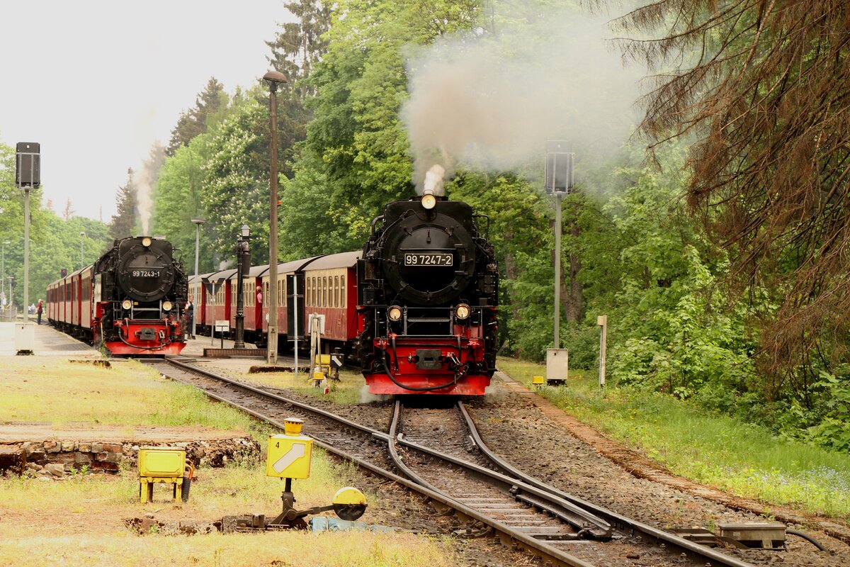 99 7247 bei der Ausfahrt in drei Annen Hohne 20.05.2022