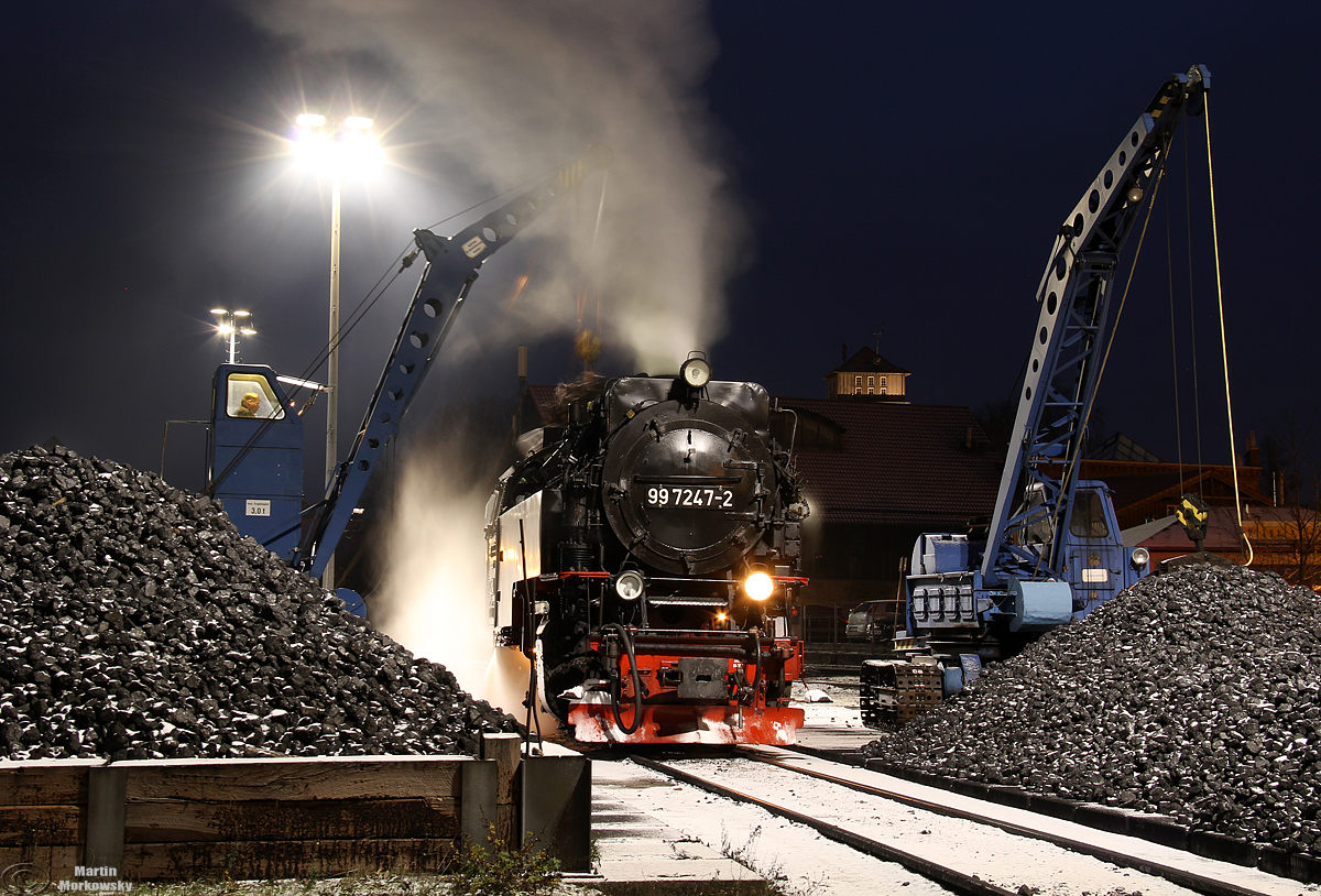 99 7247 der HSB in Wernigerode am 16.12.2018