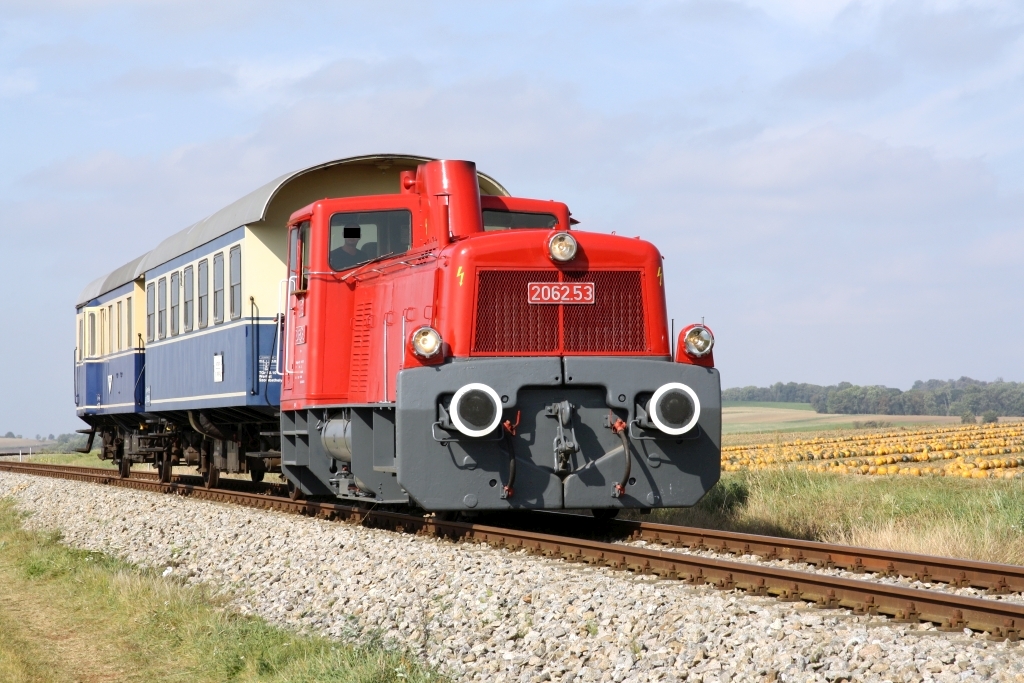 A-BIF 2062.53 am 03.Okt. 2021 als Nebenfahrt 14720 (Ernstbrunn - Würnitz-Hetzmannsdorf) beim Km 26,2 der Lokalbahn Korneuburg - Hohenau.