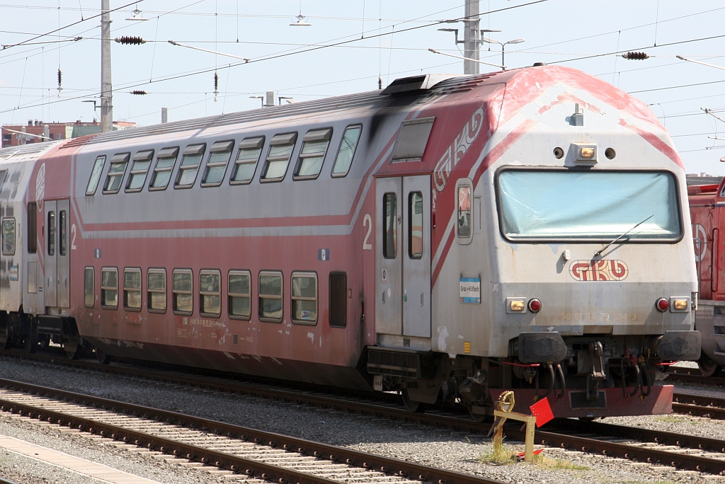 A-GKB 50 81 86-29 204-3 Bfmpv-d am 18.August 2025 in Graz Köflacherbahnhof.
