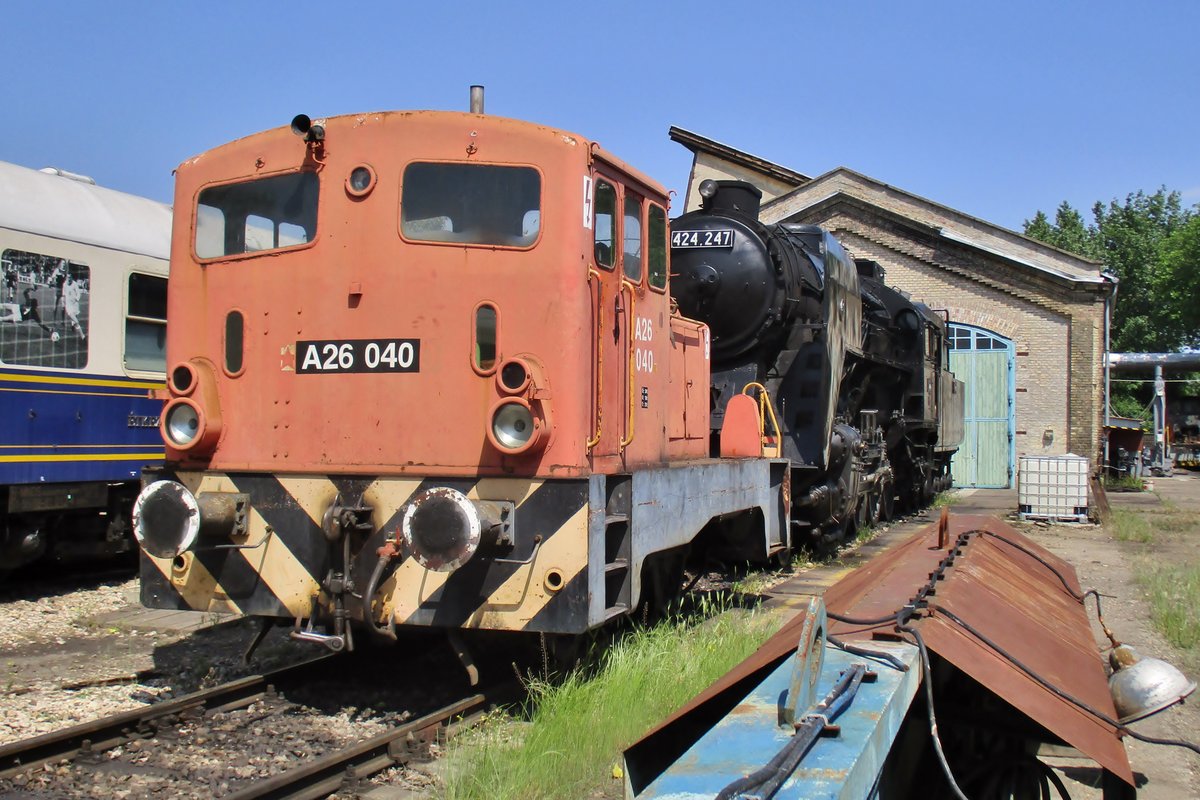 A26-040 steht am 12 Mai 2018 ins Eisenbahnmuseumpark in Budapest.