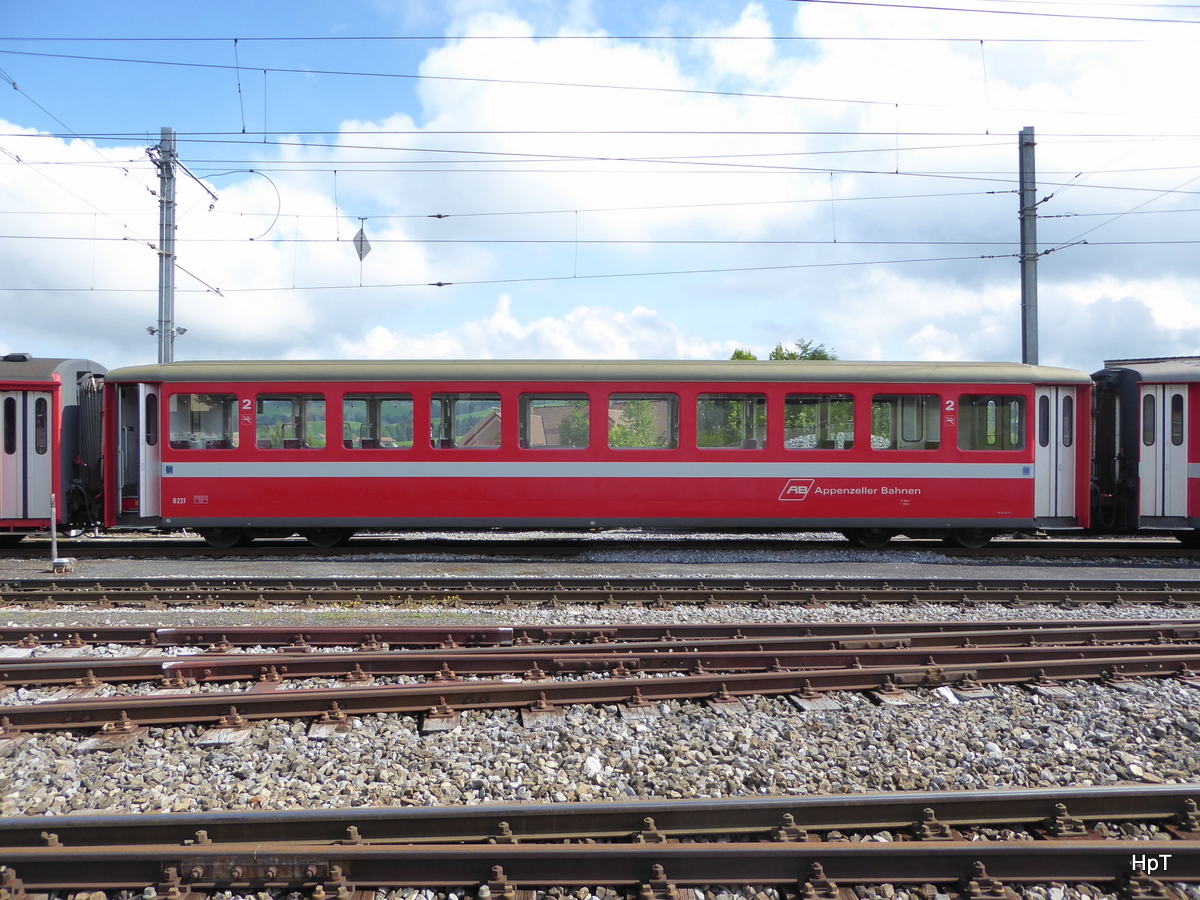 AB - Personenwagen  2 Kl. B 237 abgestellt in Appenzell am 24.07.2016