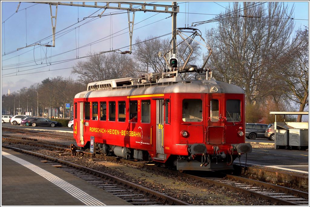 ABDeh 2/2 24 zwischen Rorschach und Rorschach Hafen. (28.12.2015)