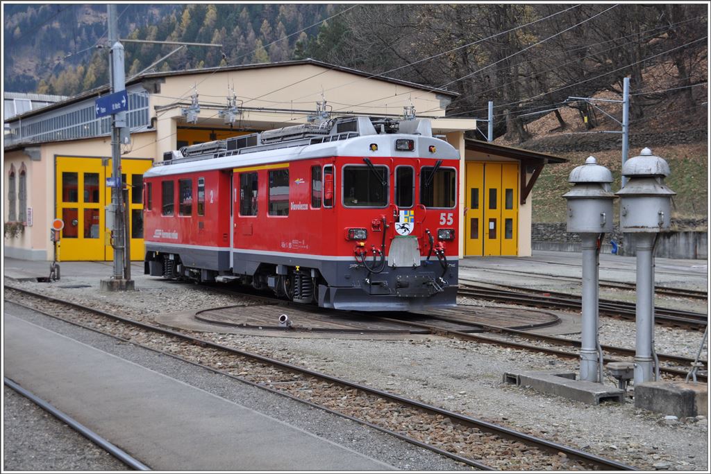 ABe 4/4 III 55  Diavolezza  sieht aus wie neu. (28.11.2015)