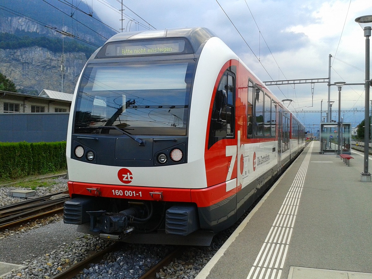 ABeh 160 001-1 am 23.7.2015 in Meiringen.