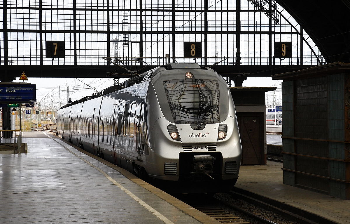 abellio 9442 815 bei der Einfahrt nach Leipzig Hbf am 17.04.2022