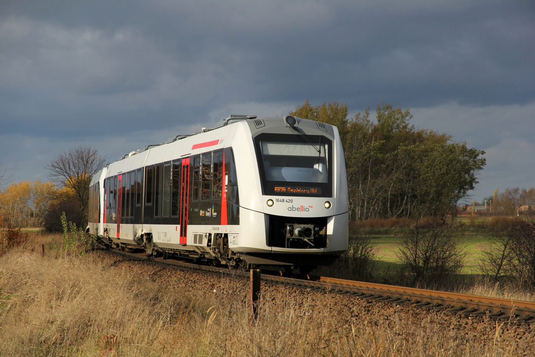 Abellio Rail Mitteldeutschland 1648 420 + 1648 421 // Oebisfelde // 12. November 2019