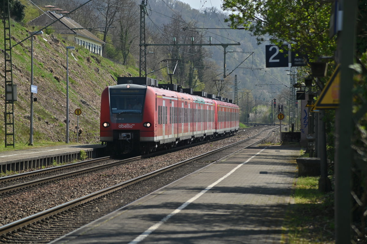Abellio RE 10a durcheilt Neckarzimmern am 20.4.2021