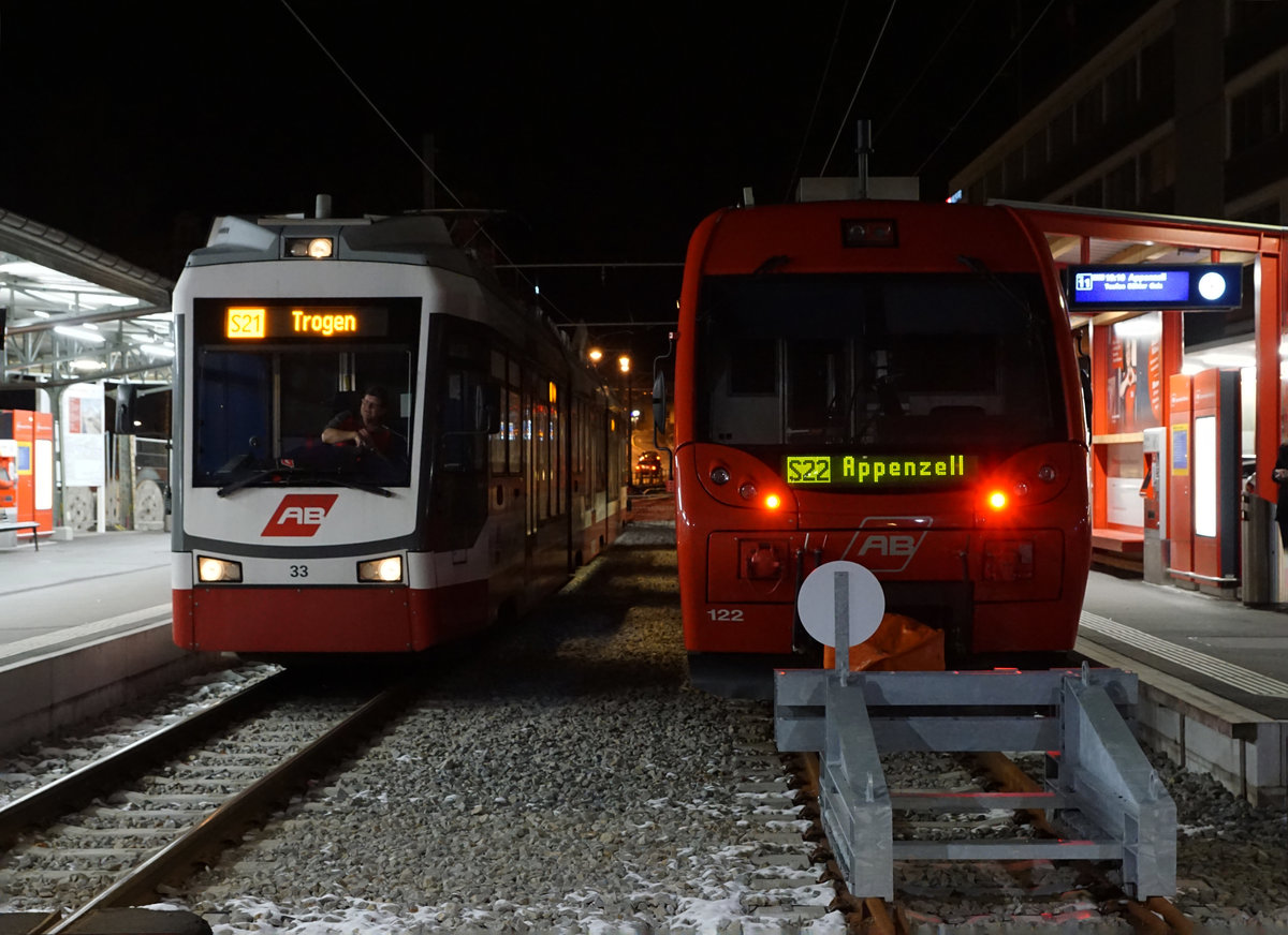 ABENDSTIMMUNG
AB Appenzeller Bahn:
Impressionen vom ersten Adventssonntag den 3. Dezember 2017.
Foto: Walter Ruetsch