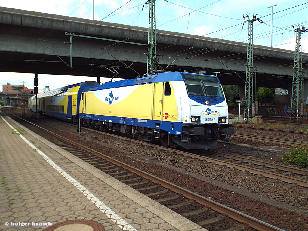 abfahrt der 146 539-2 mit den metronom nach lneburg am 29.08.13