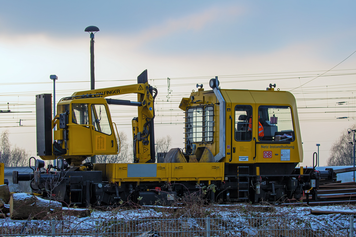Abgestellter GAF von DB Netz Instandhaltung in Stralsund. - 09.02.2017

