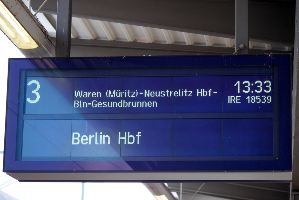 Abschied vom IRE 18539(Rostock-Berlin)am 19.09.2014 fhrt der Zug zum letzten Mal nach Berlin. 