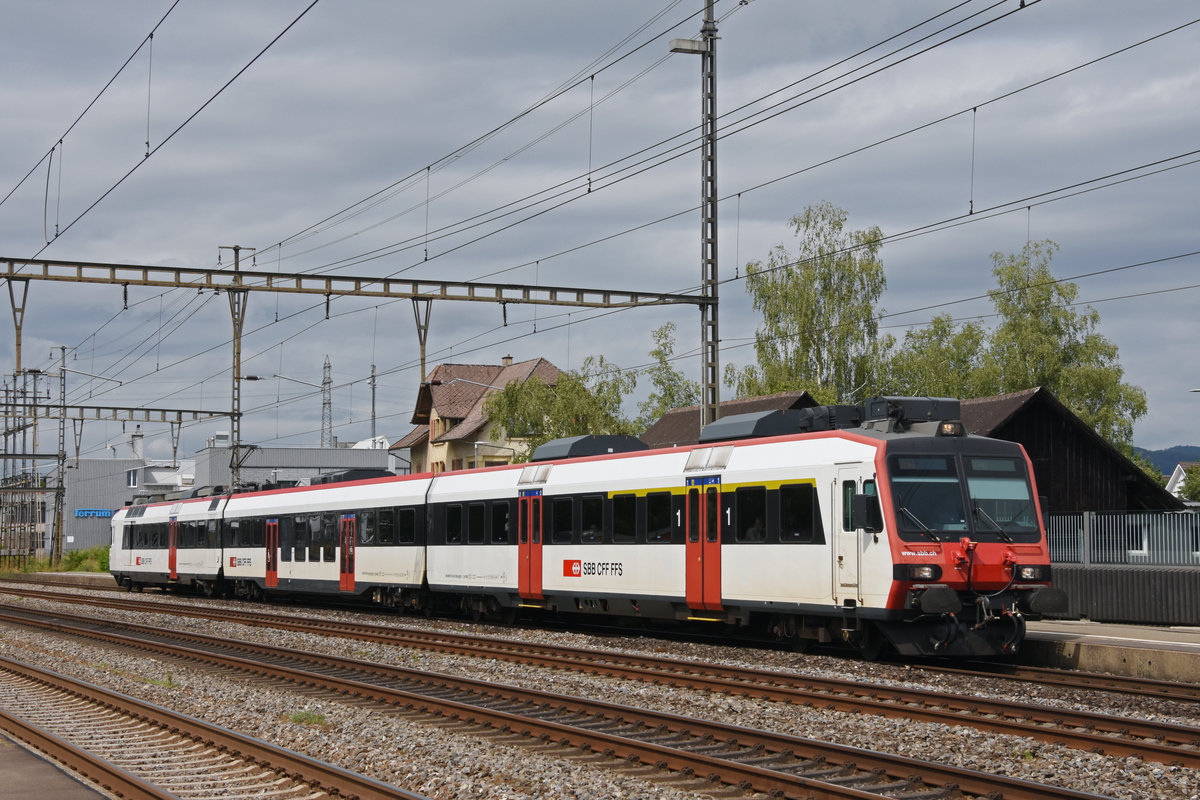 ABt NPZ Domino 50 85 39-43 863-2, auf der S23 fährt beim Bahnhof Rupperswil ein. Die Aufnahme stammt vom 31.07.2019.