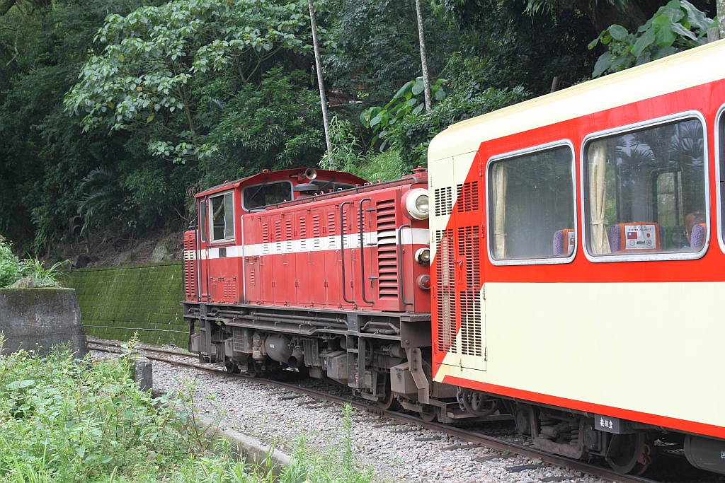 AFR DL46 am 06.Juni 2014 mit Zug 2 beim Halt in der Jhangnaoliao Station.