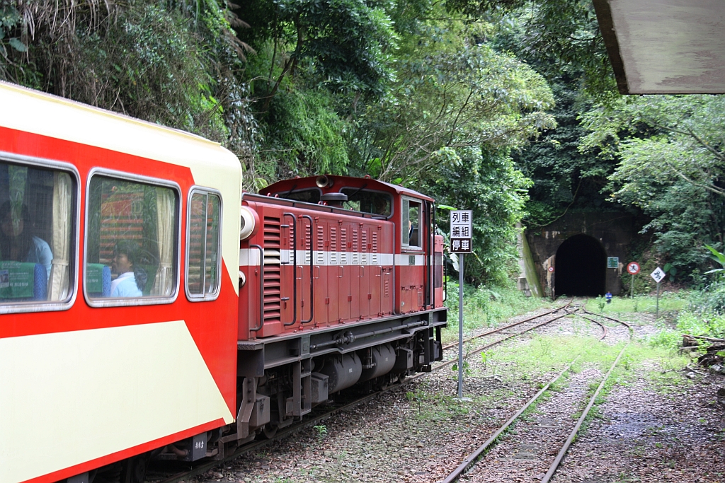 AFR DL46 (Japan Vehicle, Baujahr 2006) vor Zug 2 am 06.Juni 2014 in der Liyuanliao Station.