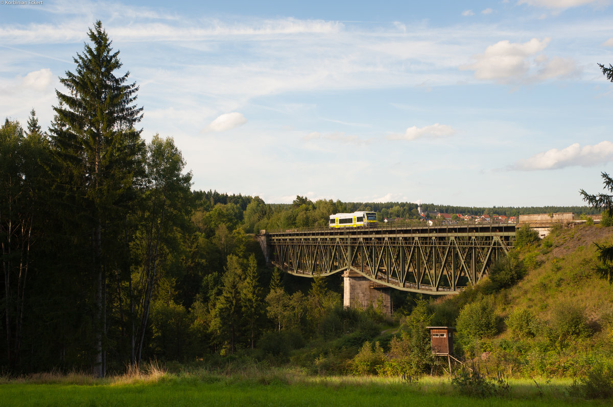 Ag 84590 von Marktredwitz nach Bayreuth Hbf bei Neusorg, 14.08.2017
