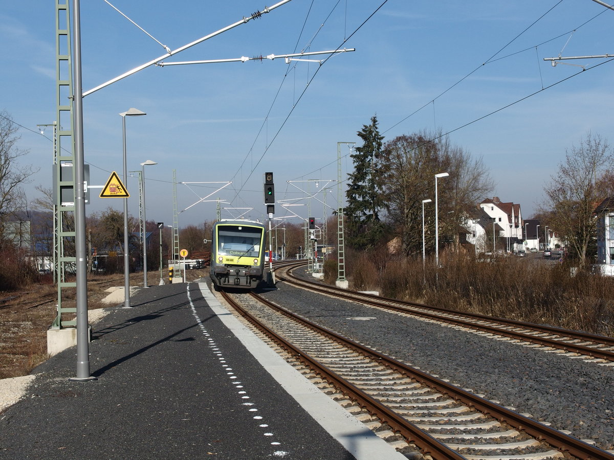 ag von Bayreuth nach Coburg hier in Creidlitz am 17.02.2019.