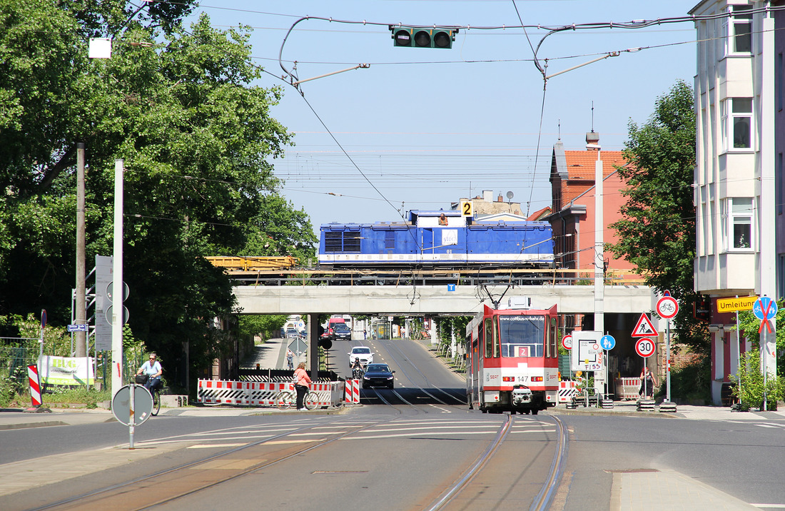 AHG 01 wurde am 14. Mai 2018 in Cottbus fotografiert.
Aktuell finden im Cottbuser Bahnhof größere Umbauarbeiten statt.