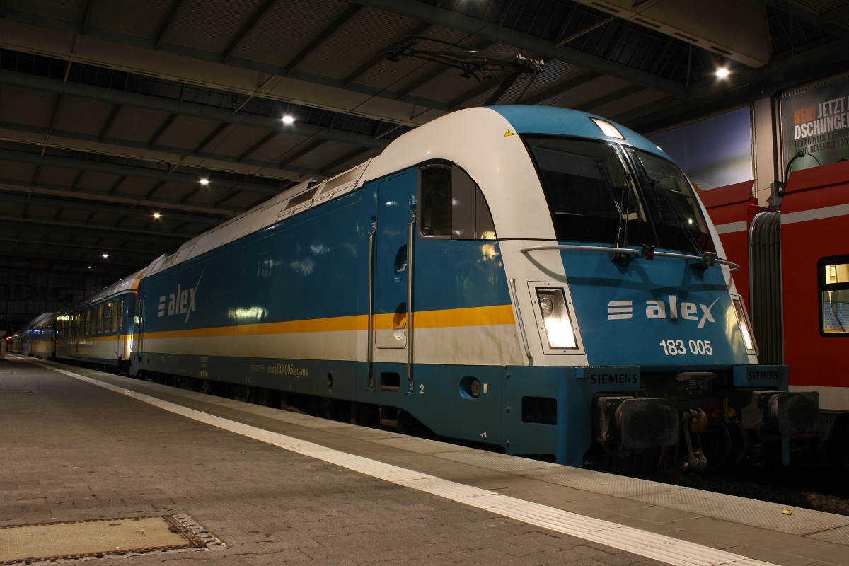 Alex 183 005 am 9.11.13 in Mnchen Hbf.