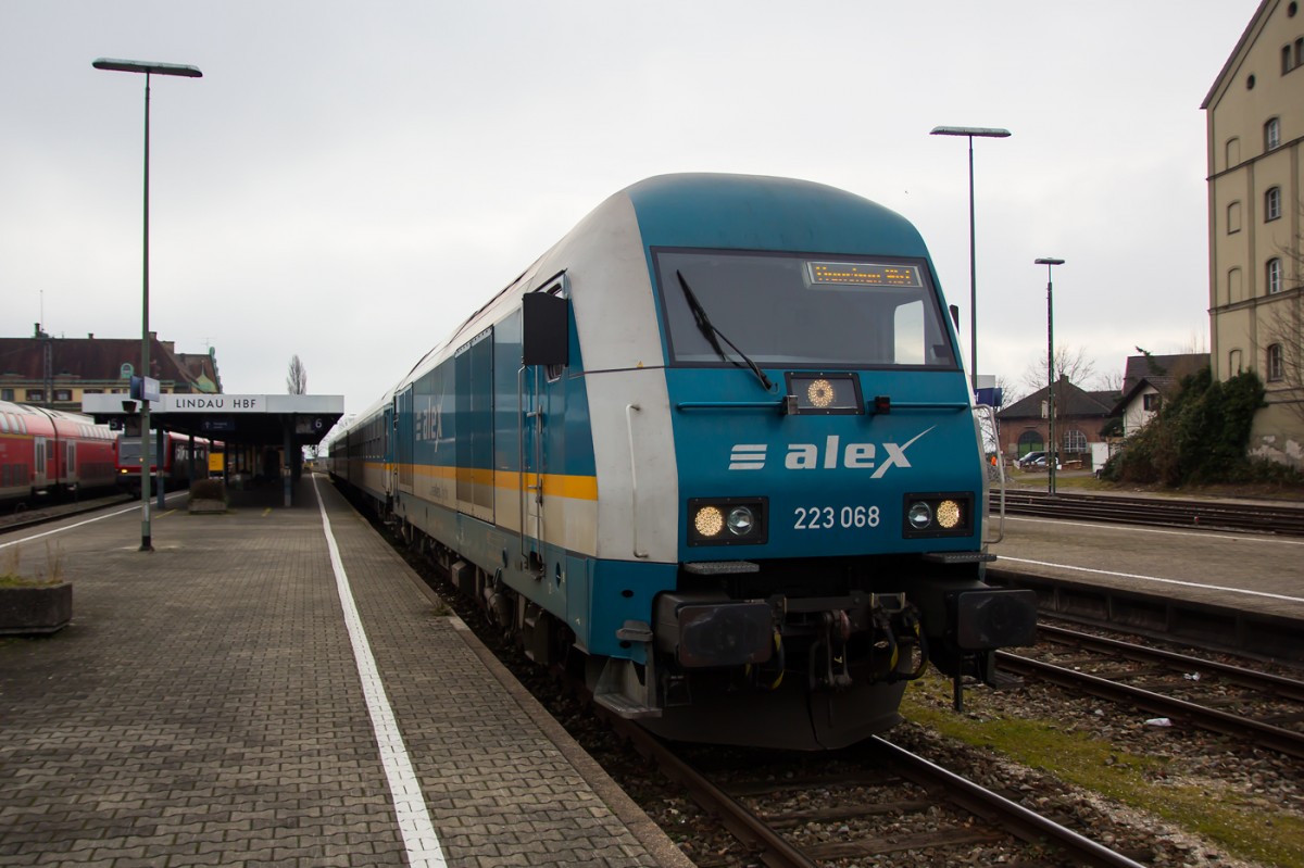 Alex nach München zur Abfahrt bereit. 2.1.14.