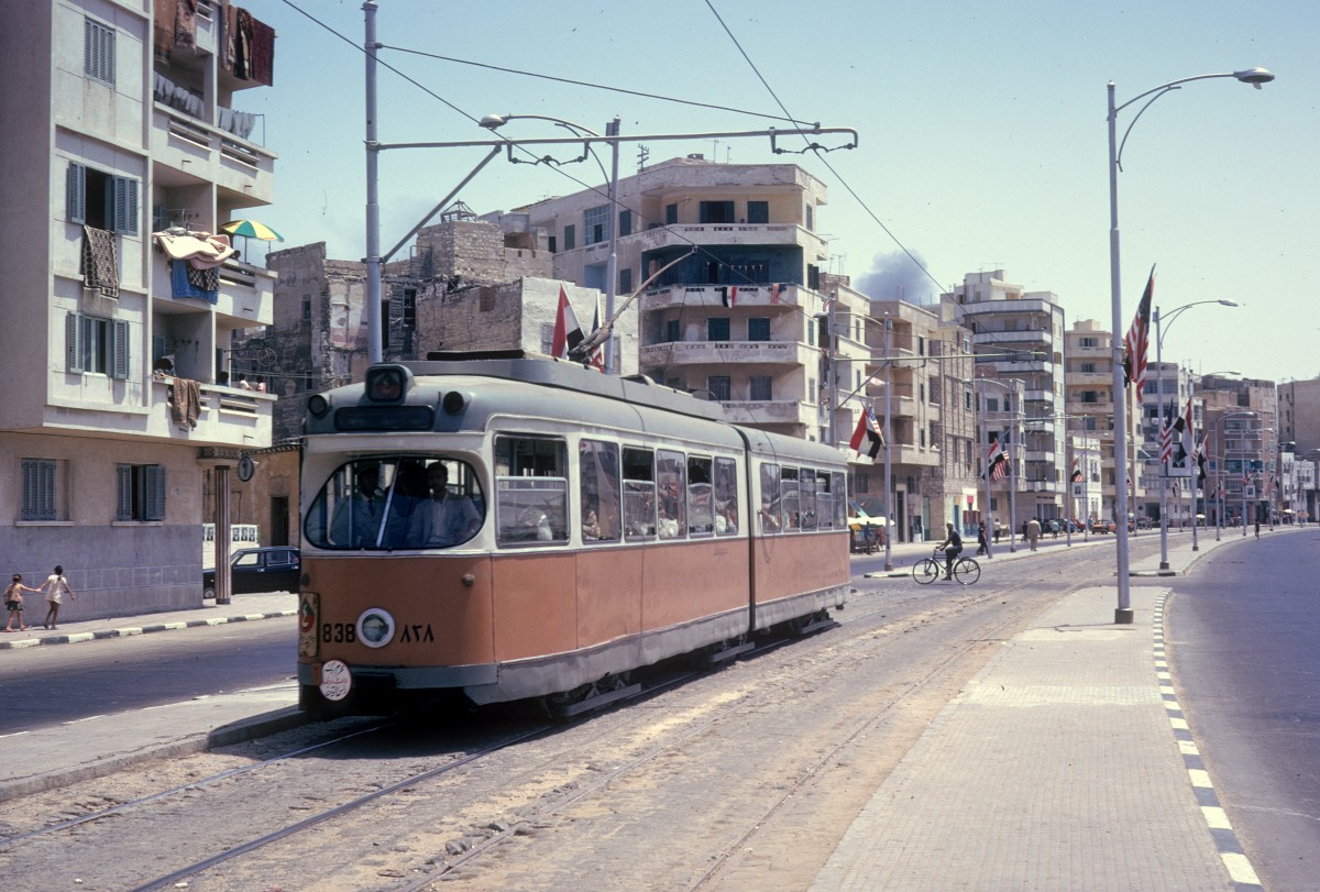 Alexandria SL 4 (DWAG-GT6 838, ex-Kopenhagen KS 838) am 12. Juni 1974.