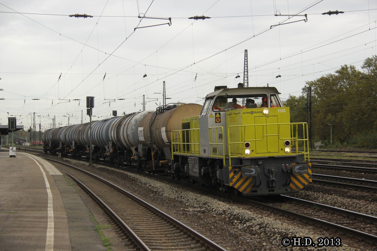 Alpha Trains MaK 1130 in Oberhausen Osterfeld S�d, Oktober 2013.