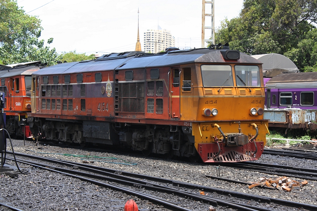 ALS 4154 (Co'Co', de, Alsthom, Bj.1974) am 28.Mai 2013 im Depot Hua Lamphong.