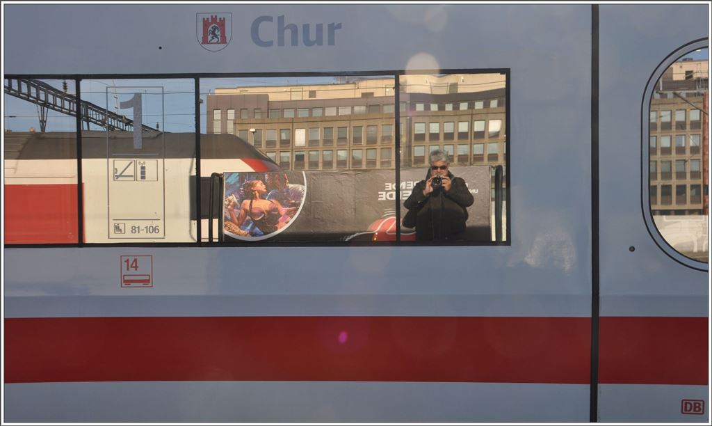 Als Churer ein Selfie im Angesicht des ICE71  Chur  in Zürich HB. (13.12.2015)