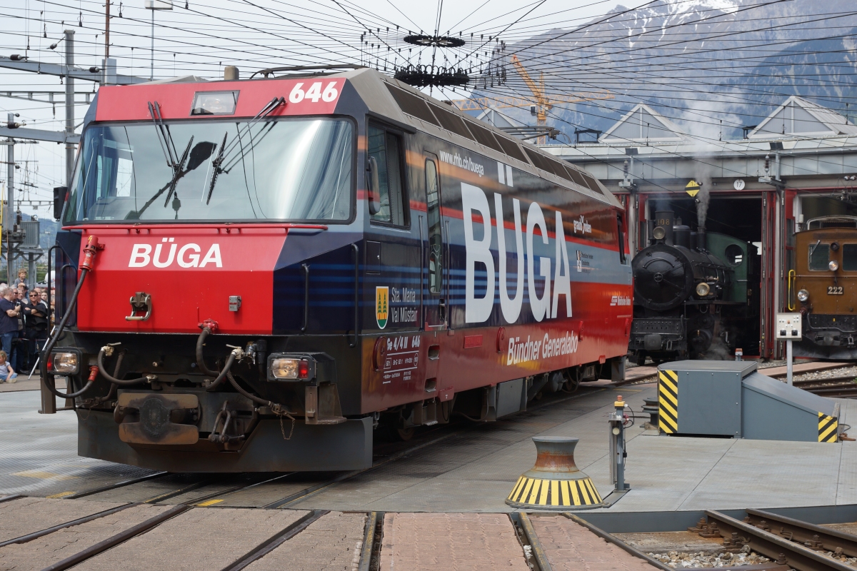 Als letzte Lok wurde die Ge 4/4 III 646 bei de Lokparade gezeigt (Landquart, 10.05.2014).