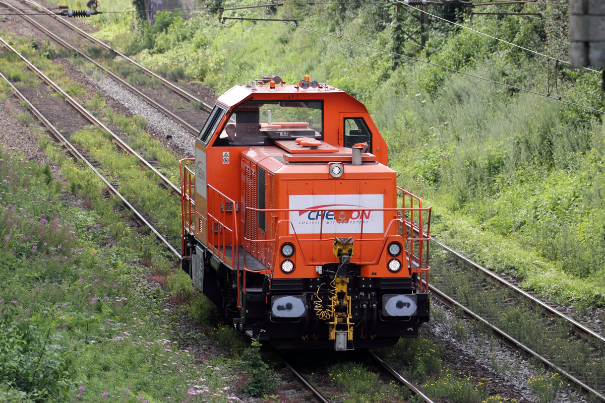 Alstom 1002 015-8 unterwegs für Chemion auf der Hamm-Osterfelder Strecke in Recklinghausen 22.7.2021