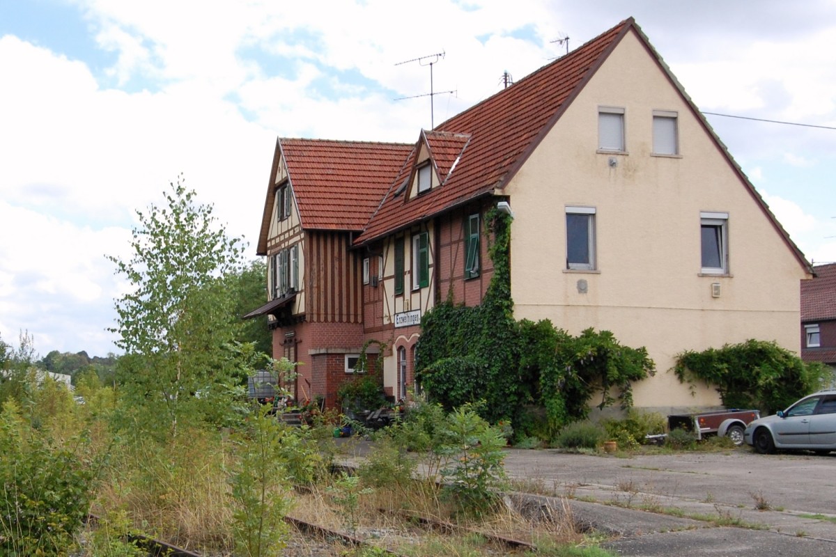 Alter Bahnhof Enzweihingen am 18. August 2015