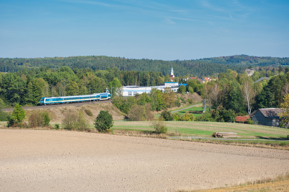 ALX 84109 von München Hbf nach Hof Hbf bei Pechbrunn, 16.09.2018