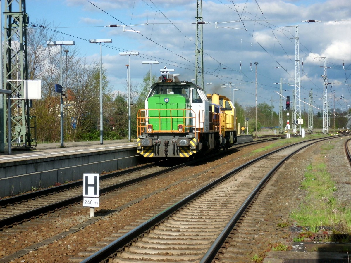Am 01.05.2015 kamen 277 101&277 004 aus dem RAW Stendal und fuhr weiter nach Niedergörne.