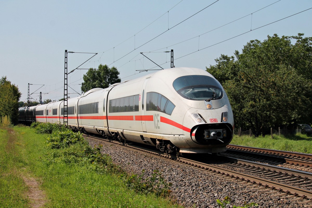 Am 01.08.2014 fuhr 403 063-1 zusammen mit 403 517-6  Recklinghausen  bei Kollmarsreute gen Freiburg.