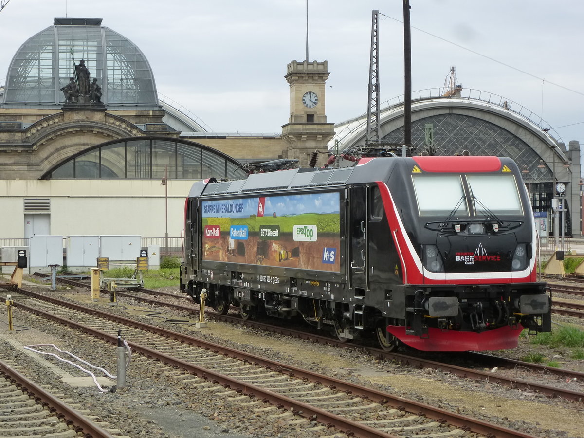 Am 03.11.2019 abgestellt die Erfurter Bahn Service Baureihe 187 - 420 - 5. Dresden Hauptbahnhof