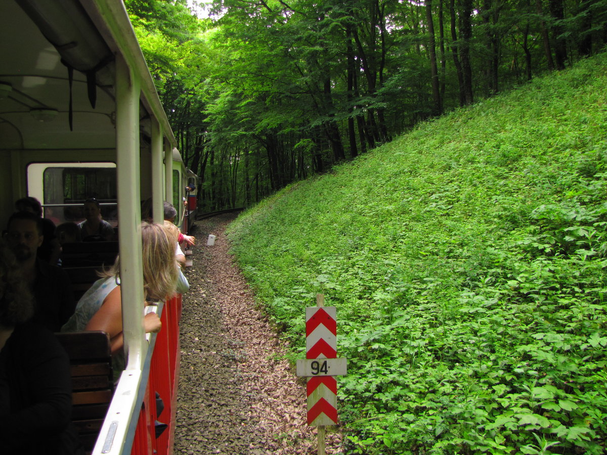 Am 04.06.2016 blieb die Mk 45-2006 auf Grund eines Schadens mit einem Zug von Hűvösvölgy nach Széchenyihegy am km 9,4 liegen. Dann hieß es warten auf die Ersatzlok...
