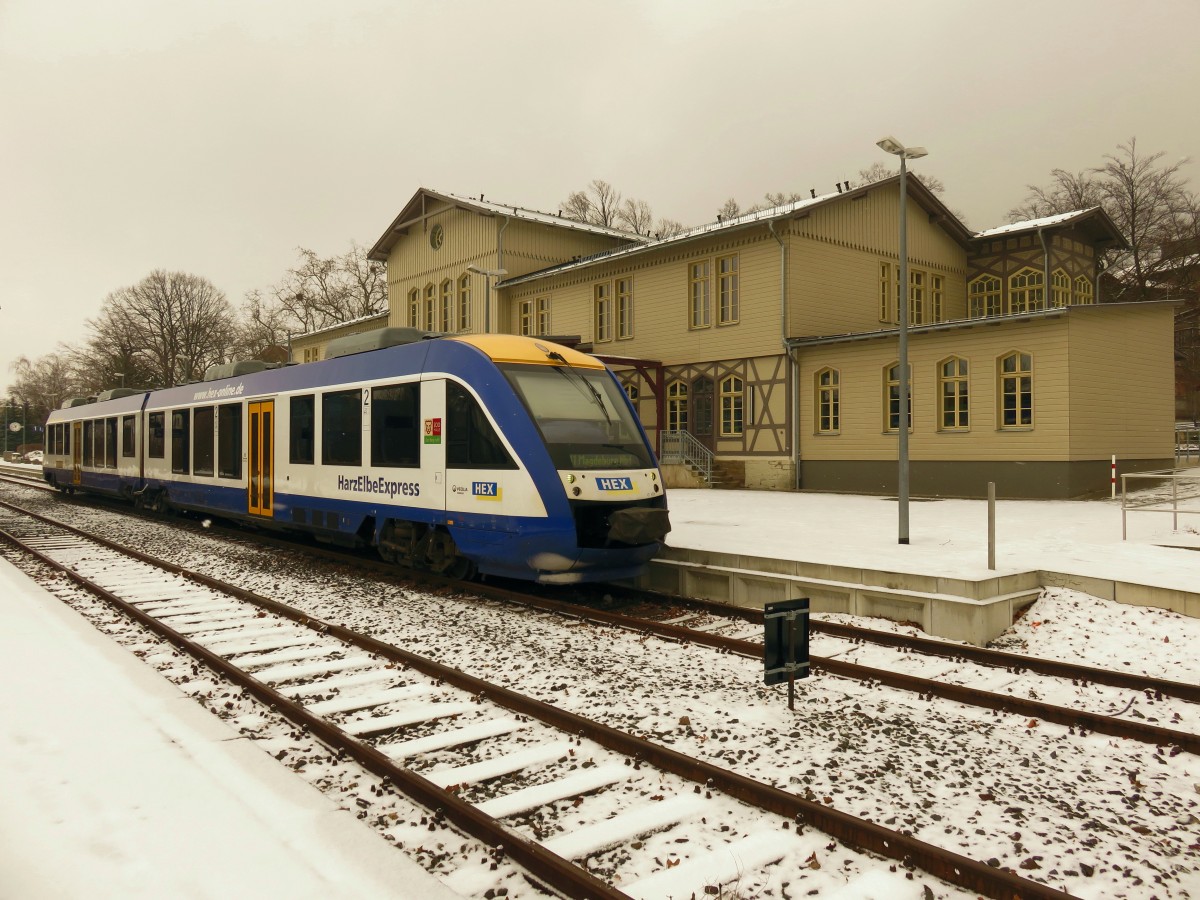Am 05.02.2015 in Thale HBF Lint 41 des HEX nach Magdeburg HBF
