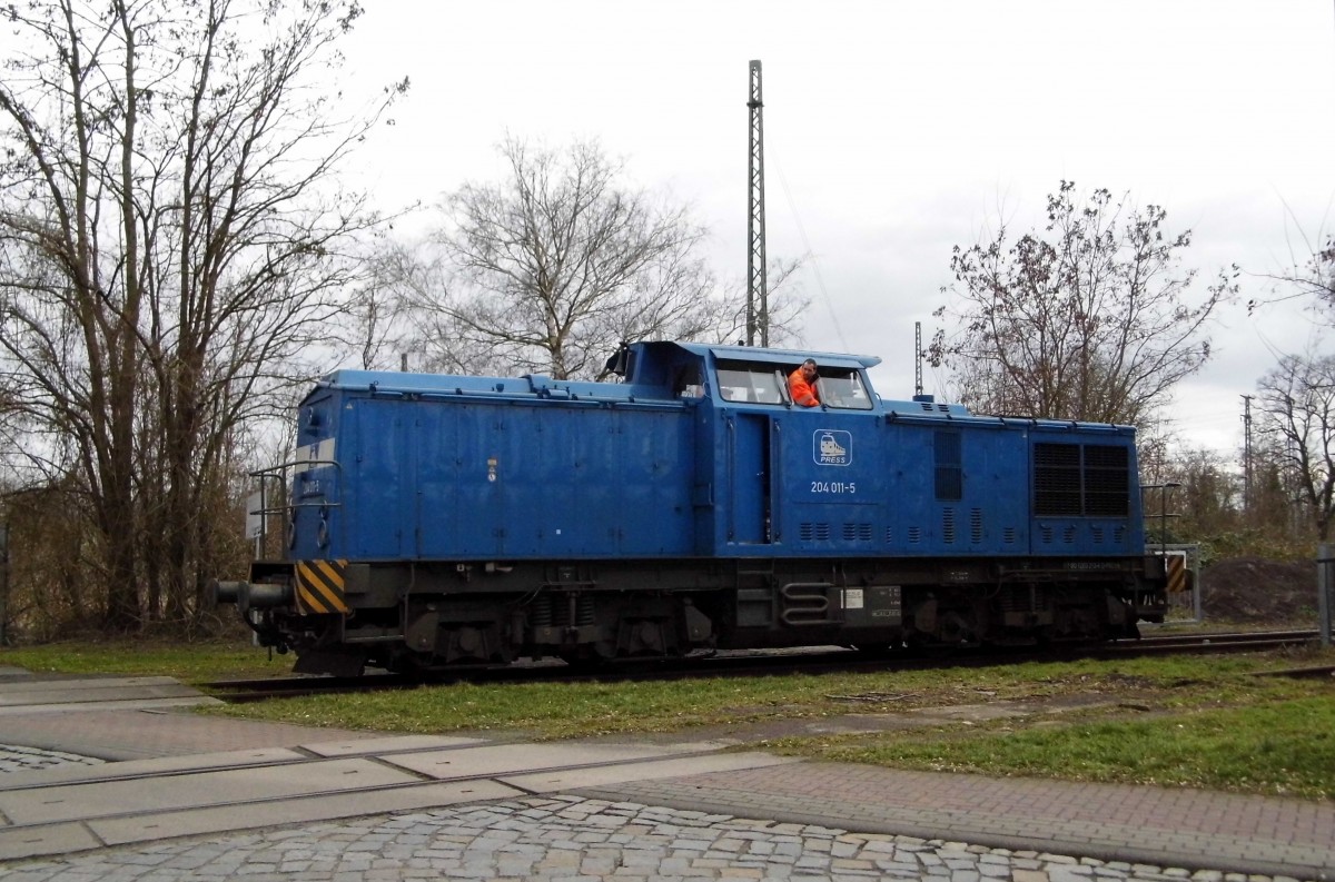 Am 05.03.2015 fuhr die 204 011-5 von der Press ins RAW  Stendal .
