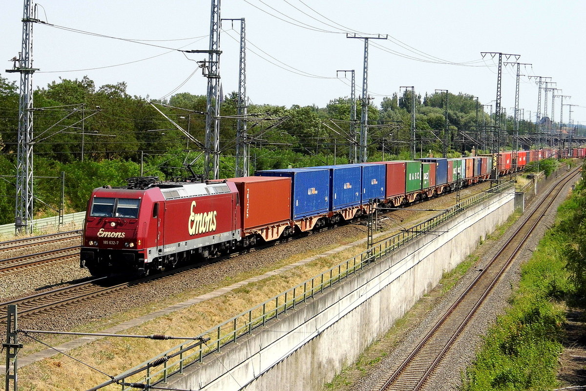 Am 05.07.2018 fuhr die 185 513-9 von Emons von Stendal in Richtung Salzwedel .