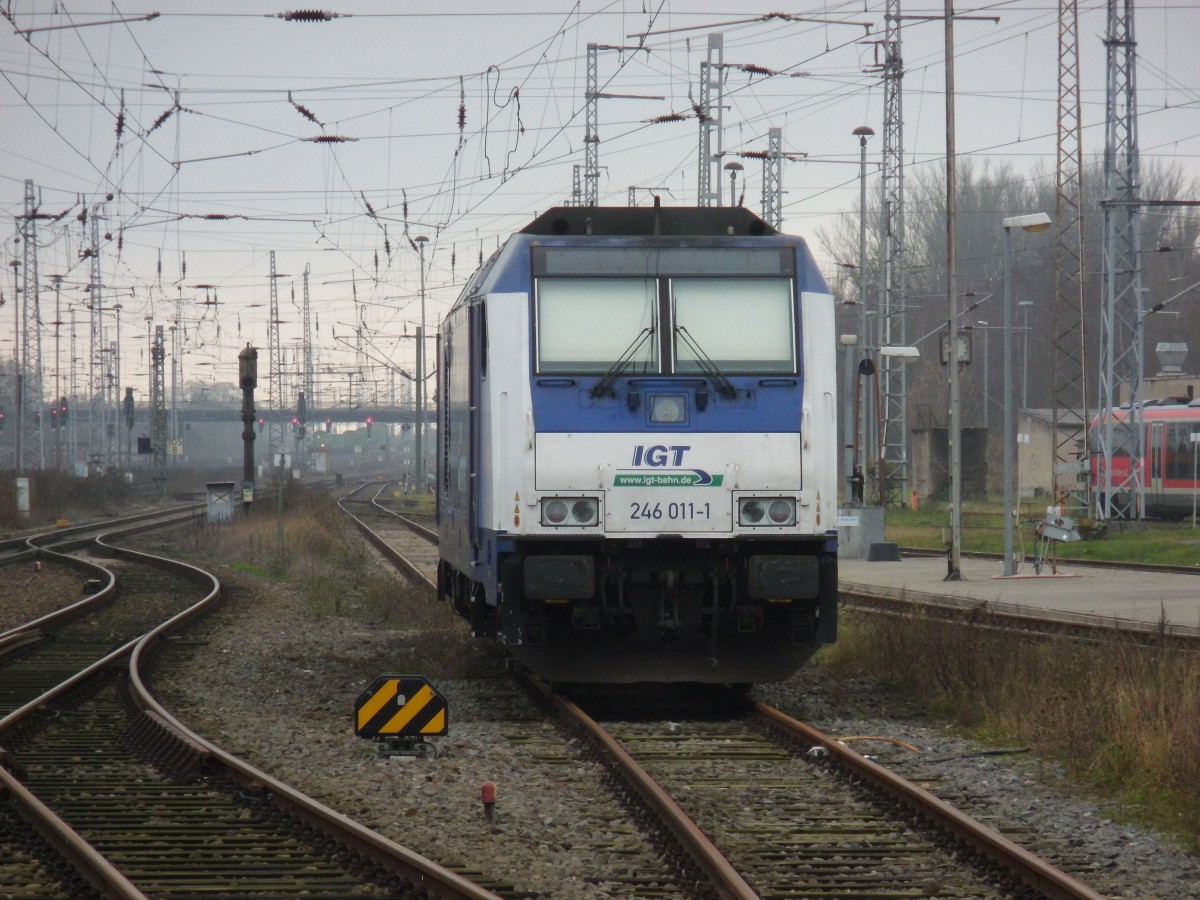 Am 06.12.2014 stand 246 011 in Stendal abgestellt. 