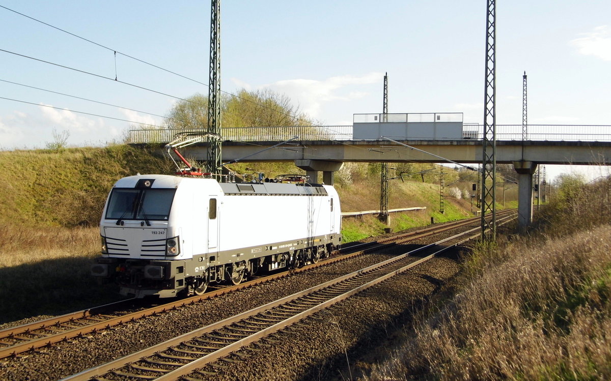 Am 07.04.2016 kam die 193 247-4 von der SETG (ELL) aus Richtung Magdeburg und fuhr nach Stendal .
