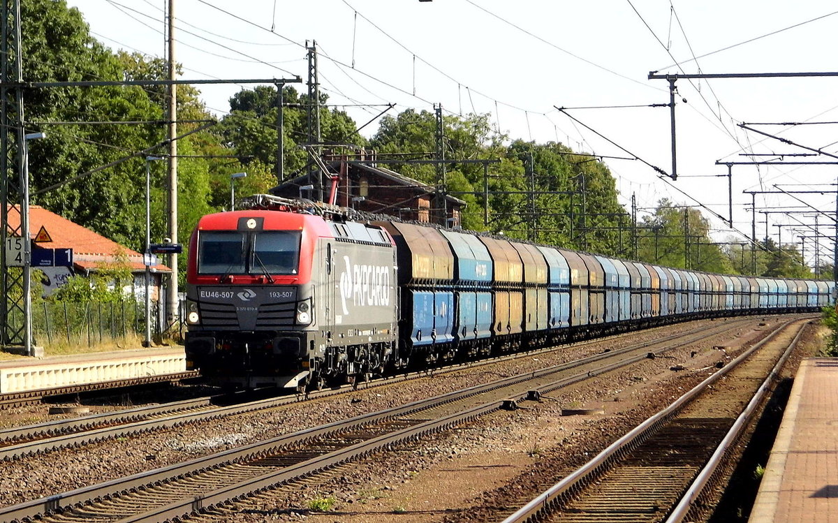 Am 07.09.2016 kam die EU46-507 ( 5370 019-9 ) von der PKP Cargo aus Richtung Magdeburg nach Niederndodeleben und fuhr weiter in Richtung Braunschweig .