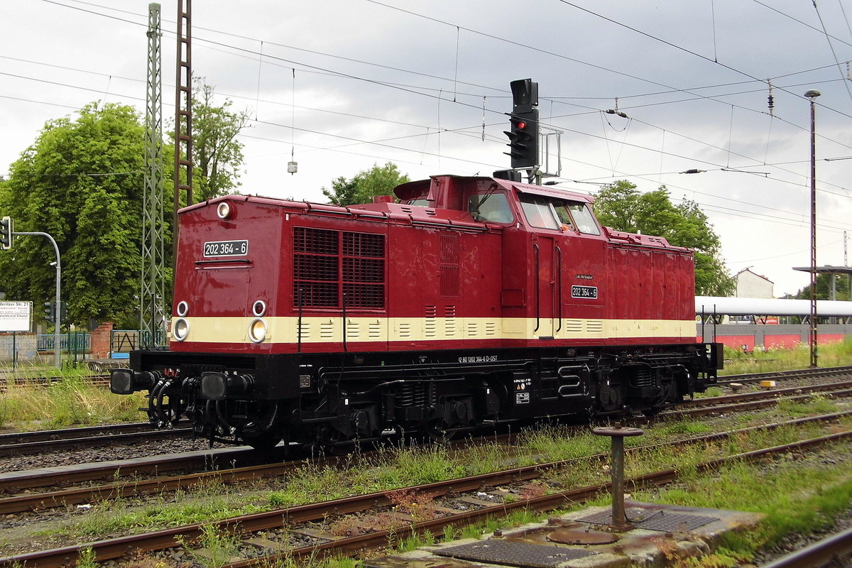 Am 08.07.2017 stand die 202 364-6 von der LOK OST - Lokführerdienstleistungen Olof Stille, Staßfurt in Stendal .