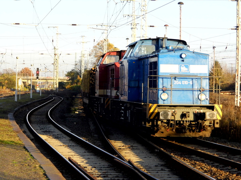 Am 08.11.2014 kamen die 204 347-9 und die 204 010-6  von der Press aus Richtung Magdeburg nach Stendal und fuhr weiter nach Niedergörne.